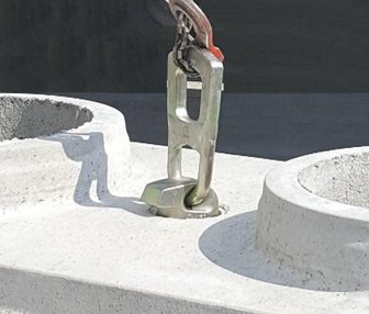 Blocchi modulari MB - particolare aggancio muro a secco mb