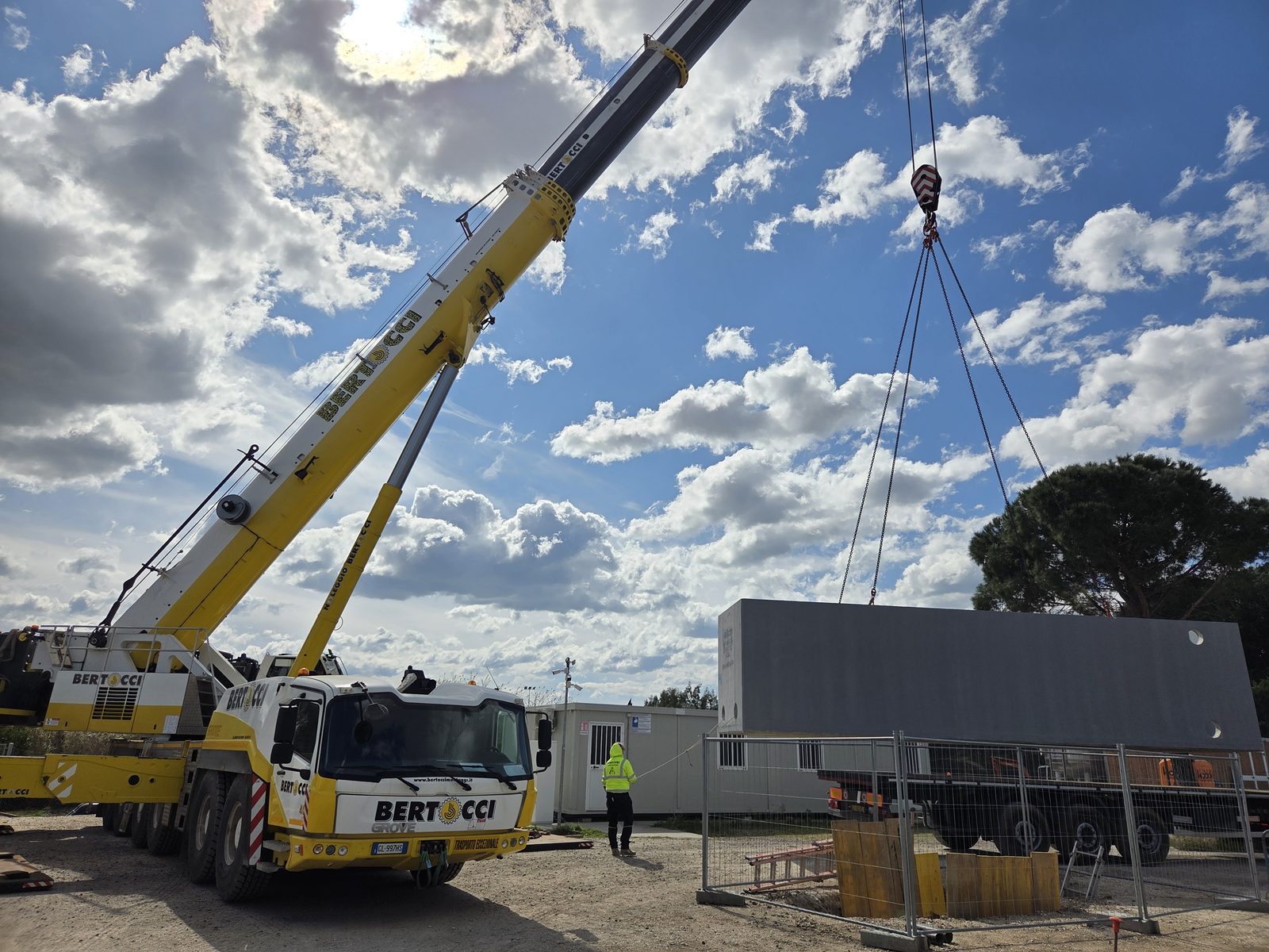 Manufatto prefabbricato Euroambiente in cantiere