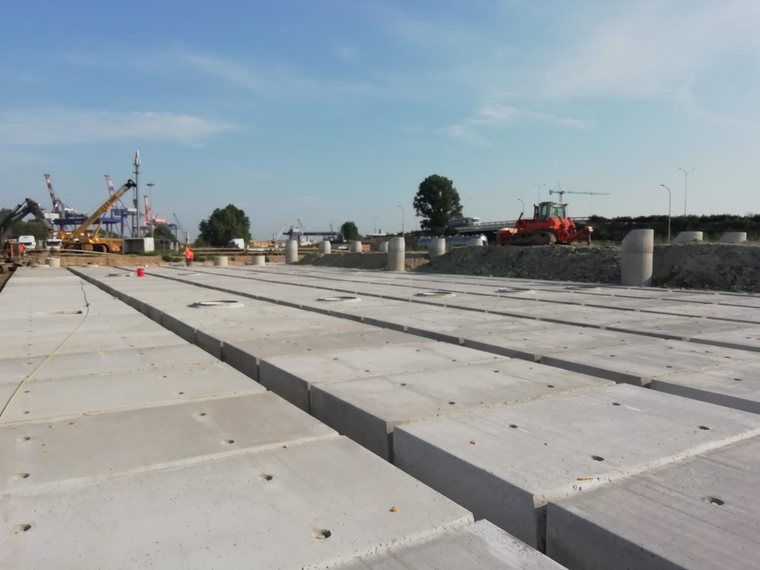Vasca di accumulo con scatolari - treviso - ultimazione posa vasche realizzate con elementi scatolari
