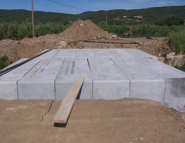 Ricostruzione del ponte - manufatti scatolari posati