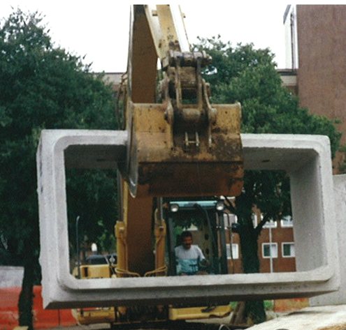 Scatolari prefabbricati - posa scatolare cantiere di Pistoia