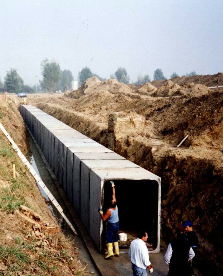 Scatolari prefabbricati - posa scatolare