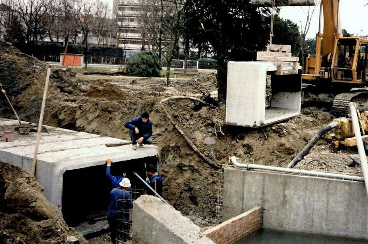 Assemblaggio di scatolare di grande sezione a due elementi